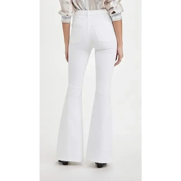 DL1961 Rachel Flare Ultra High Rise Instasculpt Jeans White Size 30 NWT